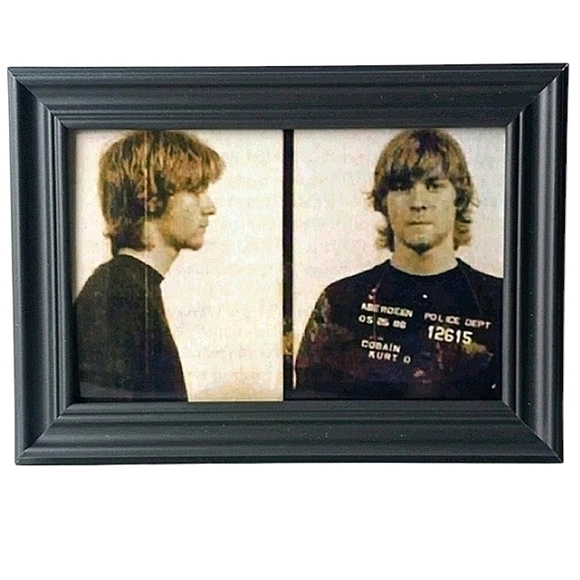 NIRVANA Other - MUSIC Mugshots Kurt Cobain Nirvana Grunge 90s Guitar acoustic Nostalgia Frame